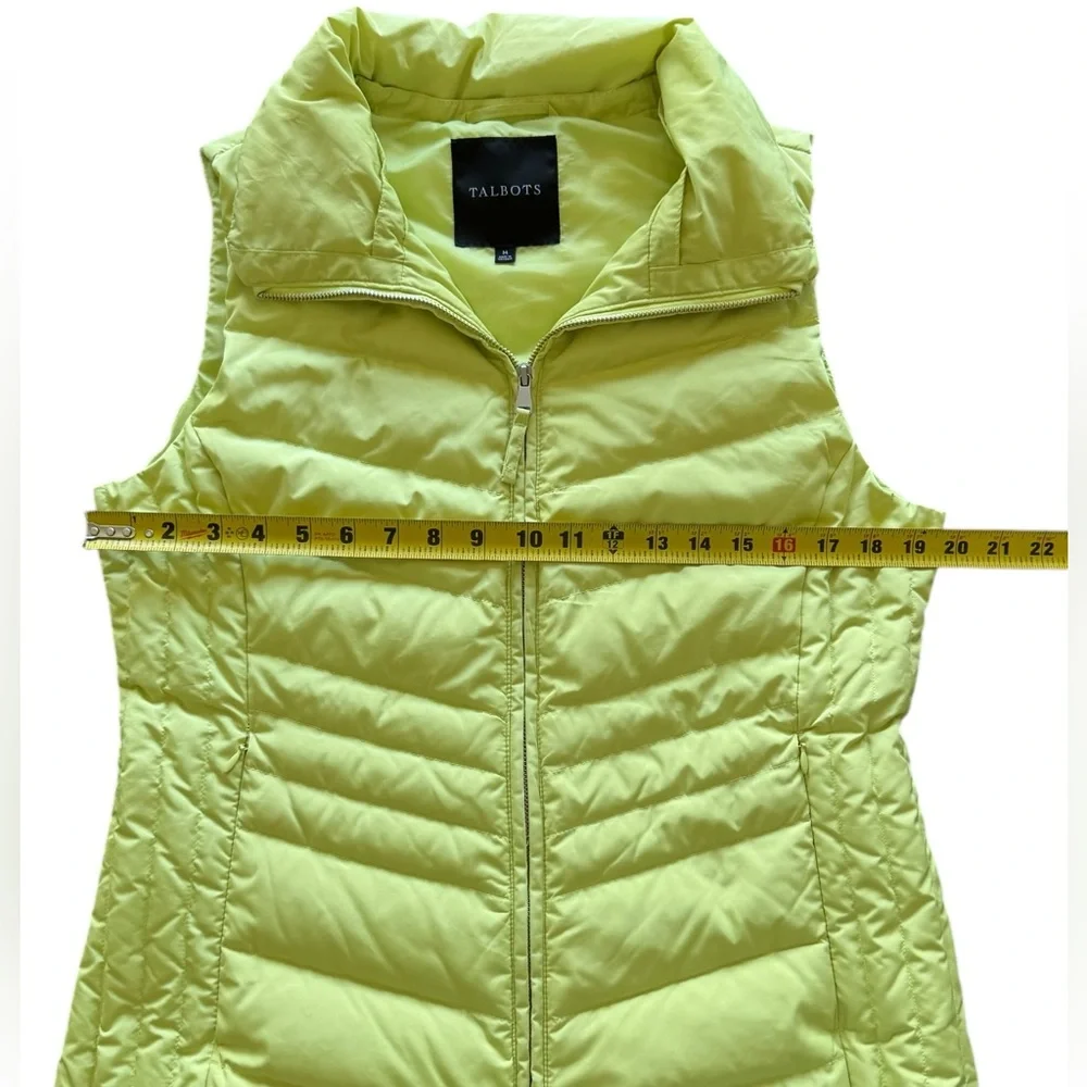 Talbots Down Puffer Vest Green Women’s Medium - Picture 6 of 10